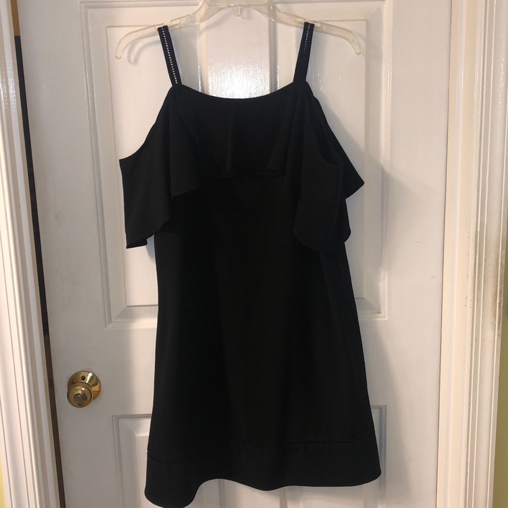 Maggy London cold shoulder dress